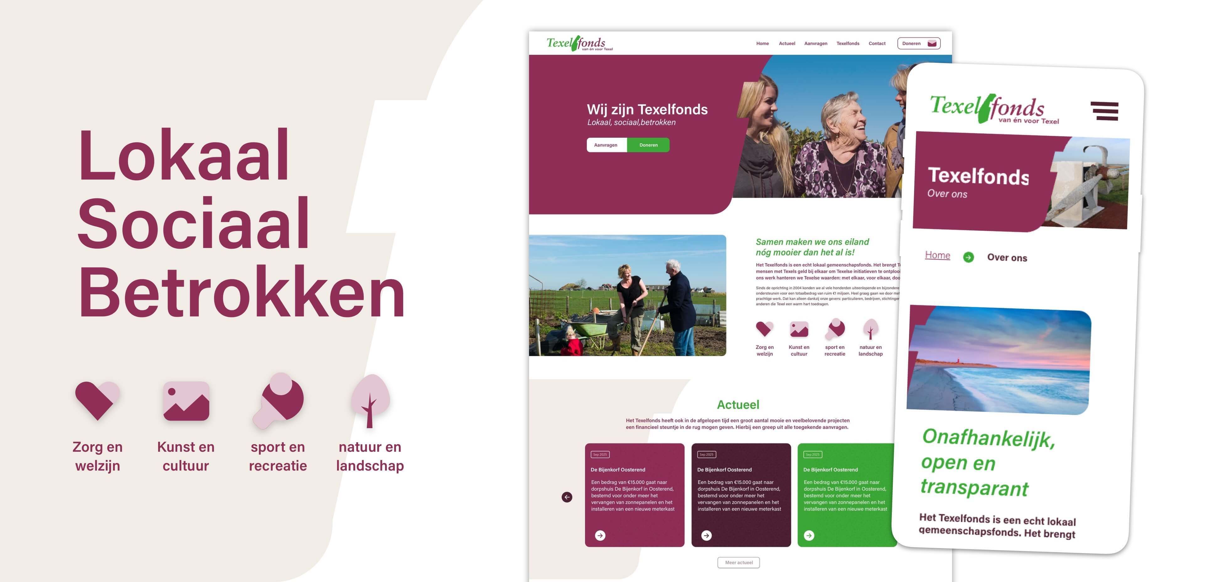 mock-up beelden Texelfonds